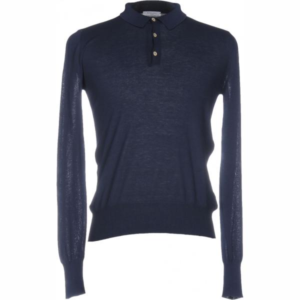 pullover Boglioli blu tinta unita