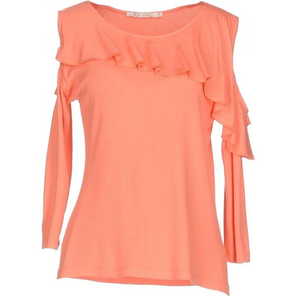 Pullover senza tasche lavorato a maglia collo tondo a maniche 3/4 spacchi laterali tinta unita Bgn Beggon tinta unita