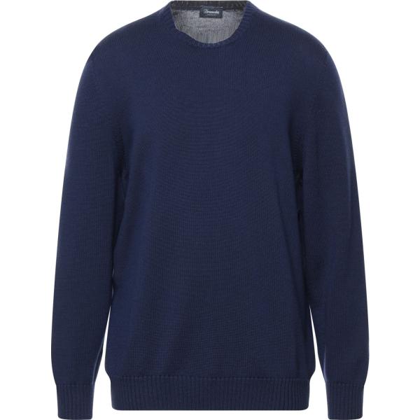 pullovers Drumohr blu tinta unita