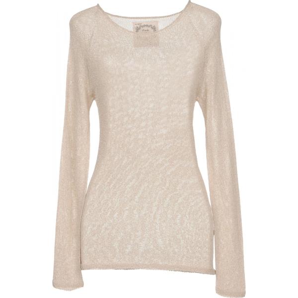 Pullover fantasia lavorato a maglia collo tondo a maniche lunghe rosa Pink Memories multicolore