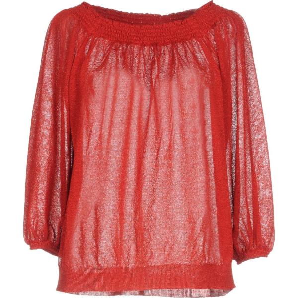 Pullover lavorato a maglia collo tondo a maniche 3/4 tinta unita Kaos tinta unita