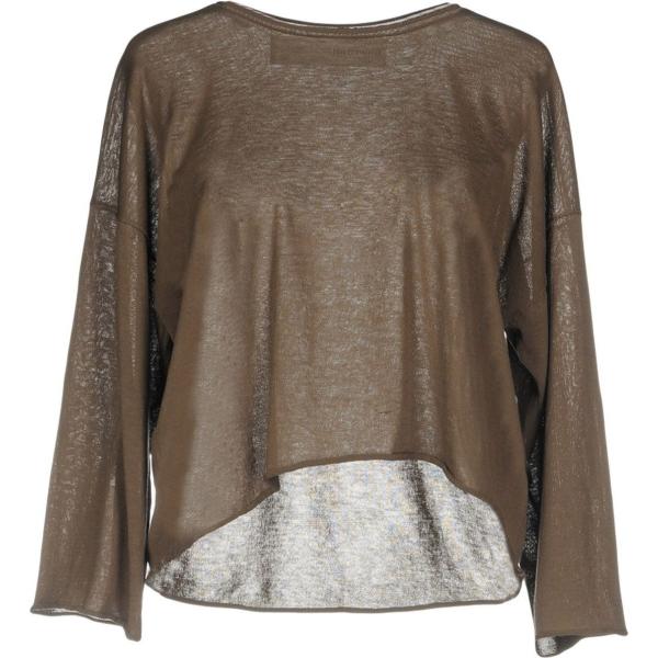 Pullover lavorato a maglia collo tondo a maniche lunghe in cotone tinta unita Isabel Benenato tinta unita