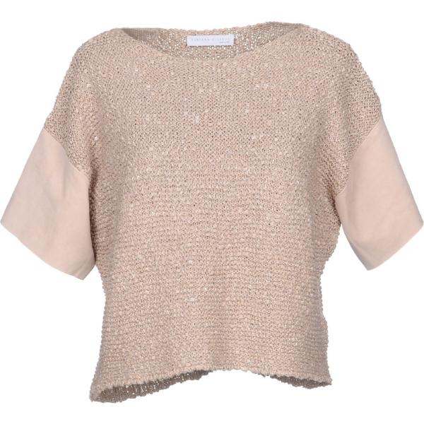 pullovers Fabiana Filippi marrone tinta unita