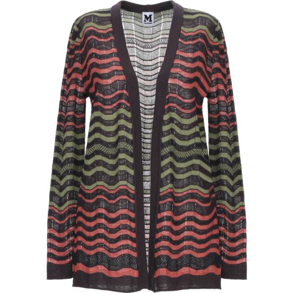 Cardigan fantasia lavorato a maglia scollatura profonda a maniche lunghe M Missoni