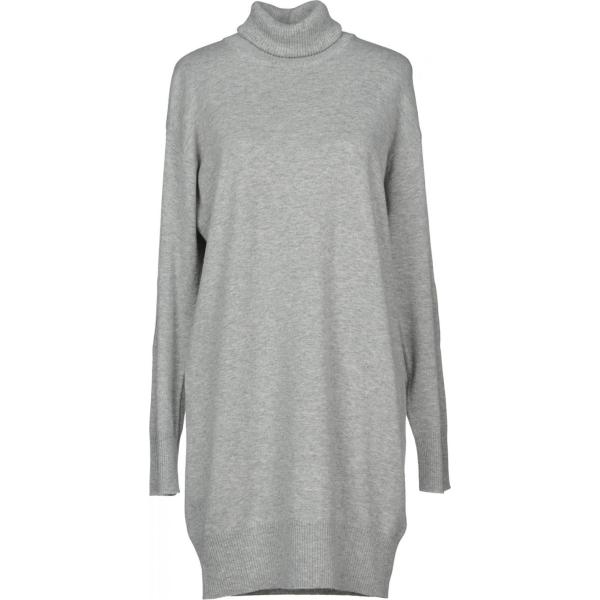 Vestito corto lavorato a maglia collo alto a maniche lunghe interno sfoderato tinta unita Maison Margiela tinta unita