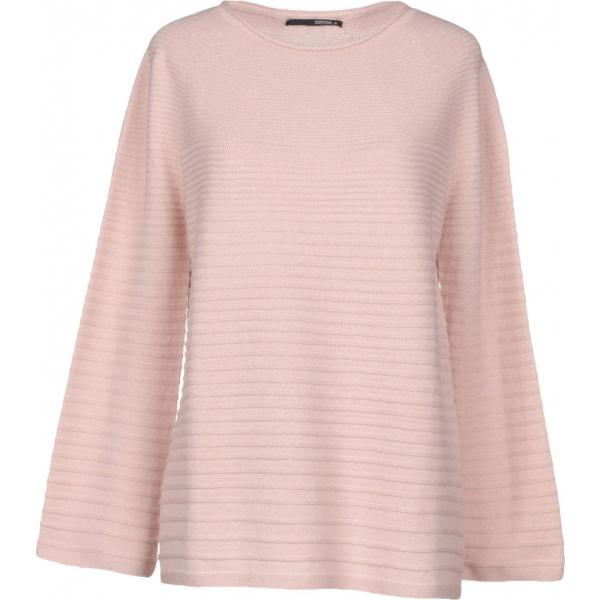 Pullover lavorato a maglia collo tondo a maniche lunghe in seta tinta unita Tortona 21 rosa tinta unita