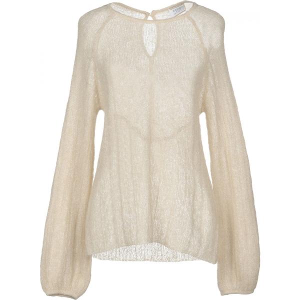 Pullover lavorato a maglia collo tondo a maniche lunghe in mohair tinta unita Snobby Sheep tinta unita