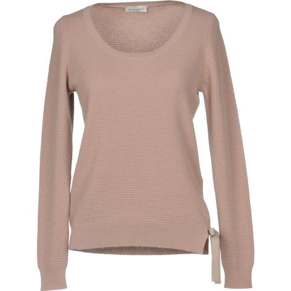 Pullover senza tasche lavorato a maglia collo tondo a maniche lunghe con laccetti tinta unita Bruno Manetti tinta unita