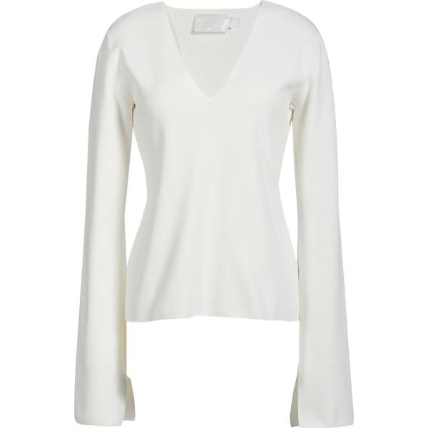 pullovers Solace London bianco tinta unita