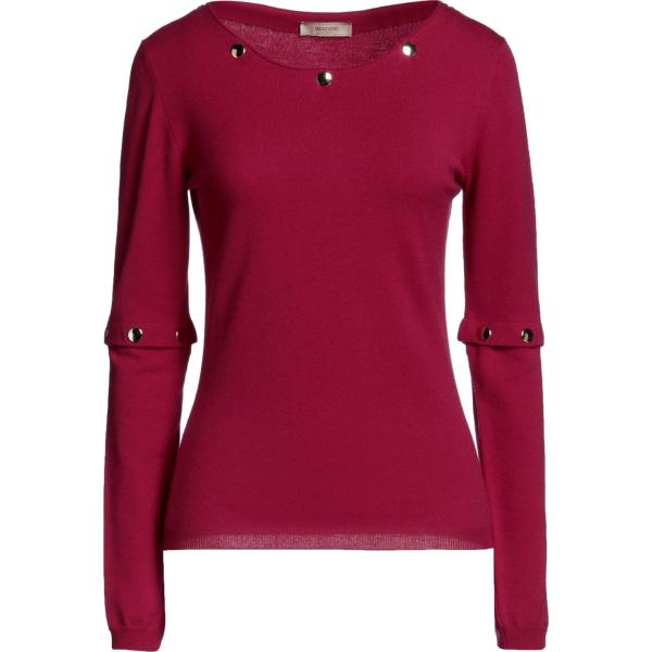 pullovers Marani Jeans rosso tinta unita