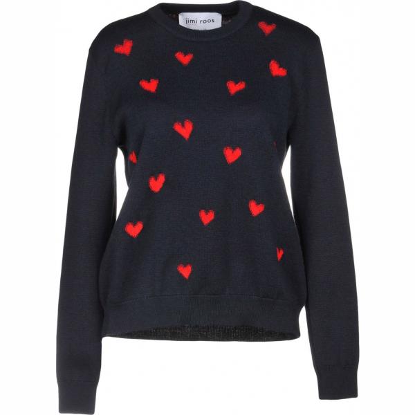 Pullover fantasia lavorato a maglia collo tondo a maniche lunghe Jimi Roos multicolore