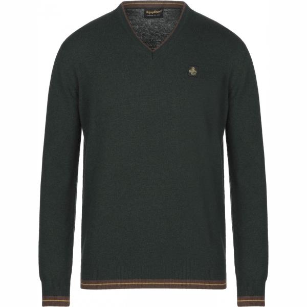 pullovers Refrigiwear verde tinta unita