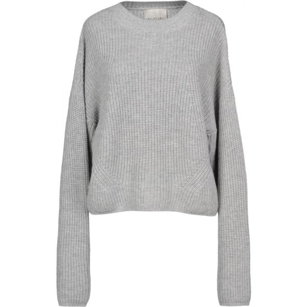 Pullover lavorato a maglia collo tondo a maniche lunghe tinta unita N.o.w. Andrea Rosati Cashmere tinta unita
