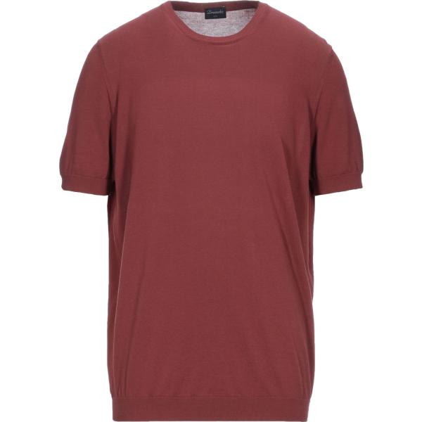 pullovers Drumohr marrone tinta unita