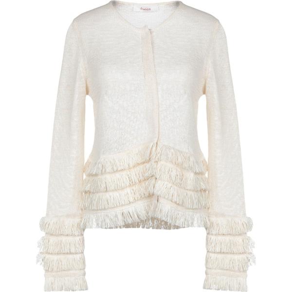 Cardigan senza tasche lavorato a maglia collo tondo a maniche lunghe in cotone tinta unita Jucca tinta unita