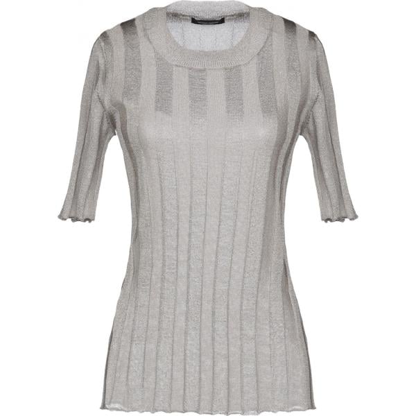 pullovers Roberto Collina grigio tinta unita