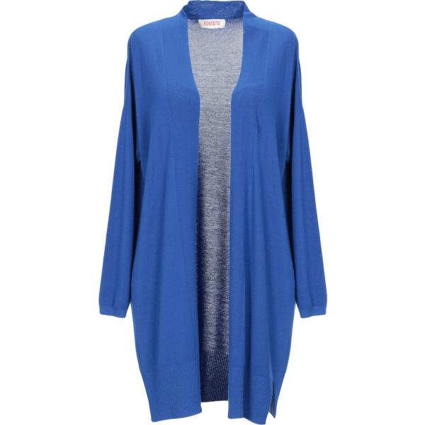 cardigans Kontatto blu tinta unita
