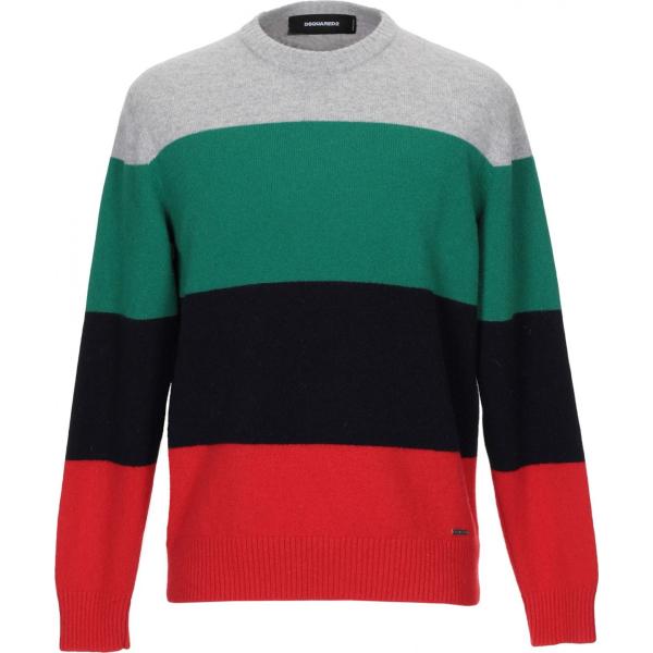 pullovers Dsquared2 verde a righe
