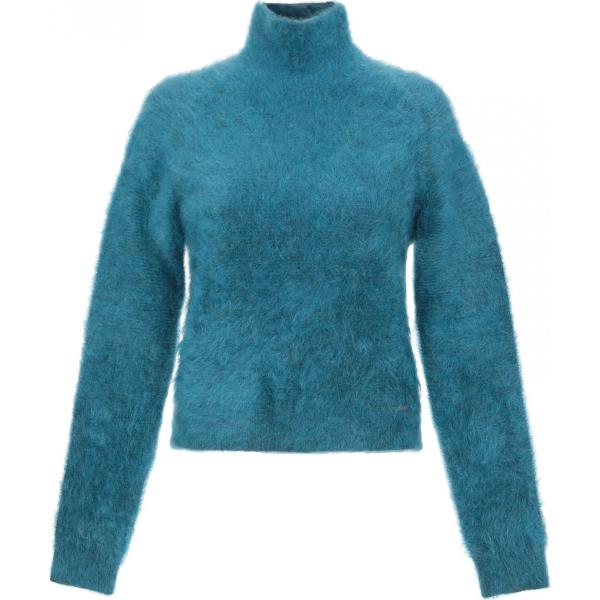 Maglia senza tasche collo a dolcevita a maniche lunghe taglia media in mohair tinta unita Dsquared2 tinta unita