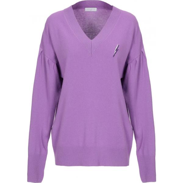 pullovers Sandro viola tinta unita