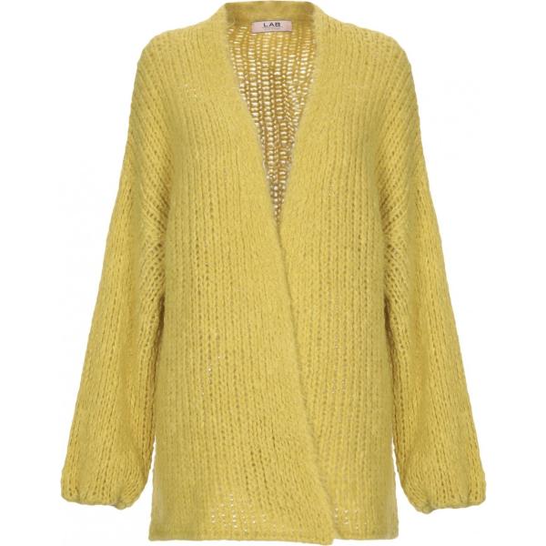 Cardigan lavorato a maglia scollatura profonda a maniche lunghe in mohair tinta unita Lab Anna Rachele tinta unita