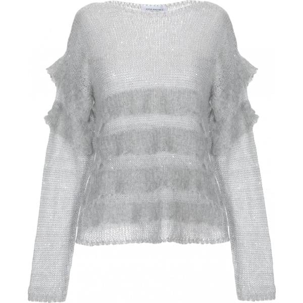 pullovers Anna Rachele grigio tinta unita
