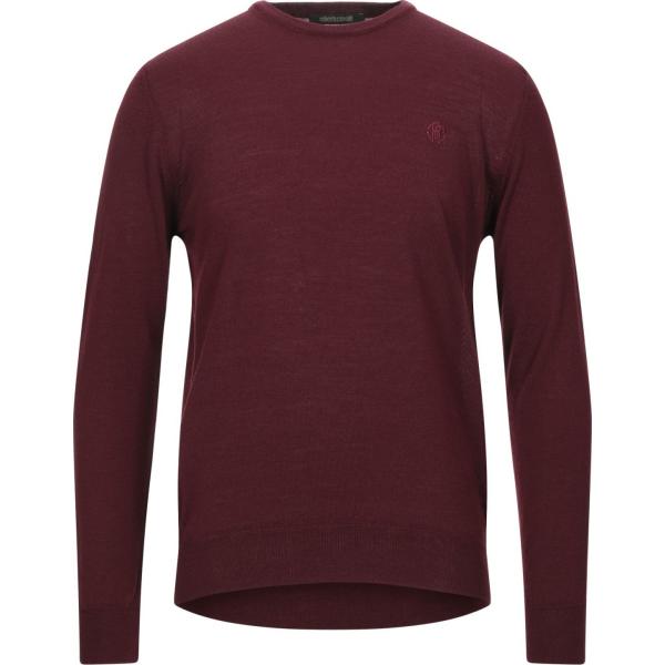pullovers Roberto Cavalli rosso tinta unita