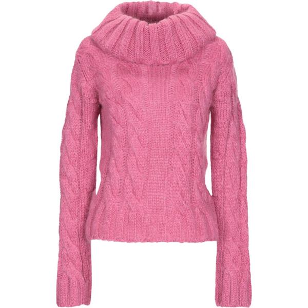 Maglioncino a trecce lavorato a maglia collo a dolcevita a maniche lunghe taglia media in mohair tinta unita European Culture tinta unita