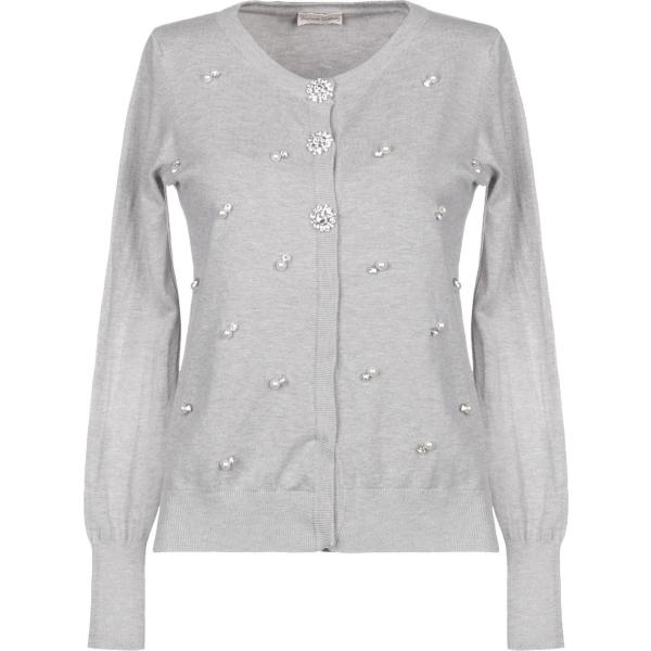 cardigans Cashmere Company grigio tinta unita
