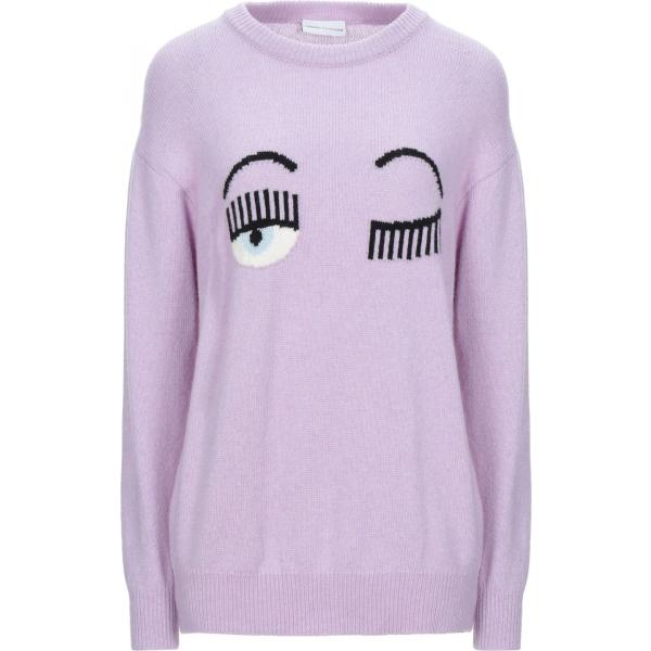 pullovers Chiara Ferragni viola tinta unita