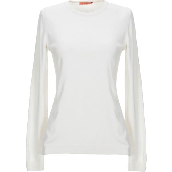 pullovers Ballantyne bianco tinta unita
