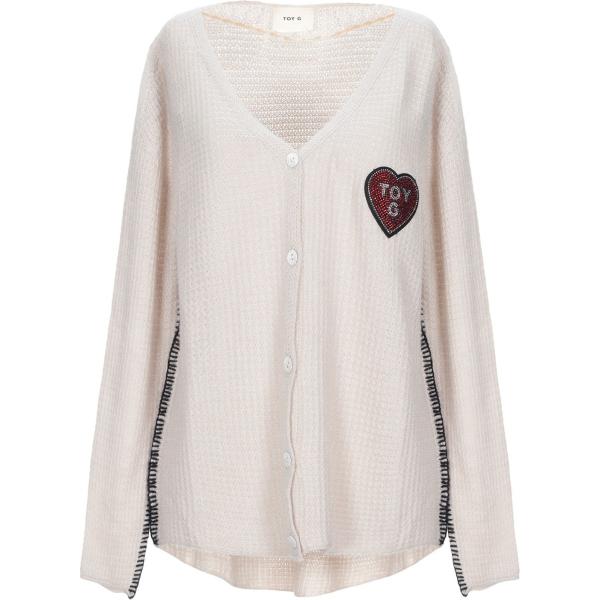Cardigan con strass lavorato a maglia a maniche lunghe senza tasche tinta unita Toy G. tinta unita