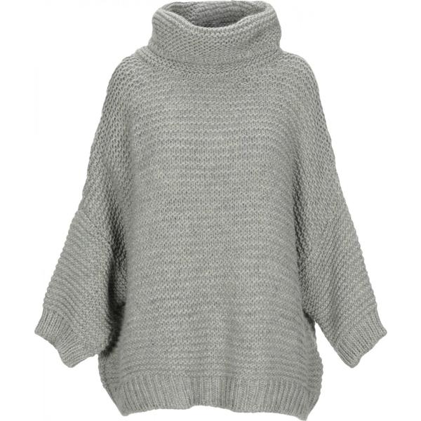 Maglioncino melange lavorato a maglia collo a dolcevita a maniche corte taglia media tinta unita Szen tinta unita