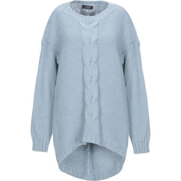 Pullover lavorato a maglia collo tondo a maniche lunghe tinta unita Szen tinta unita