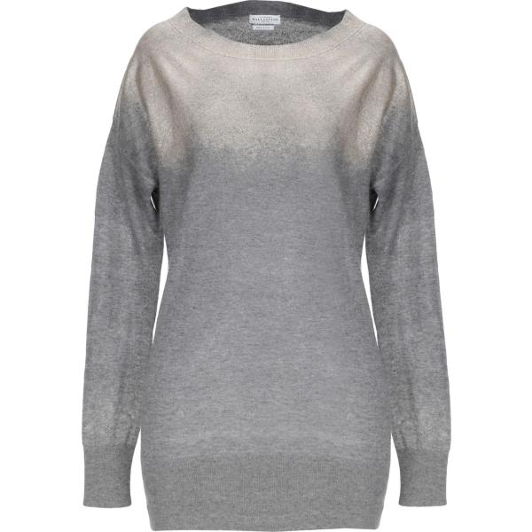 pullovers Ballantyne grigio tinta unita