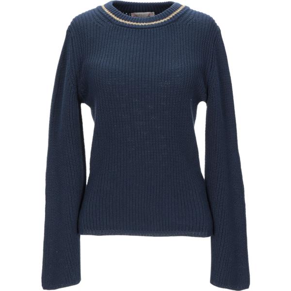 Pullover lavorato a maglia collo tondo a maniche lunghe in cotone tinta unita Paul & Joe Sister tinta unita