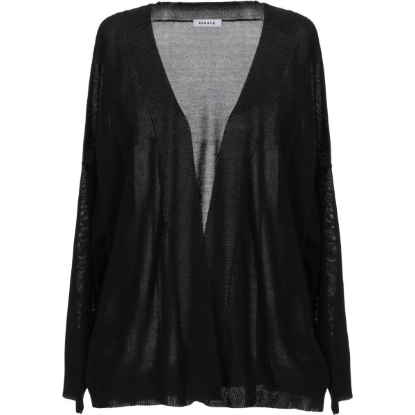 cardigan P.a.r.o.s.h. nero tinta unita