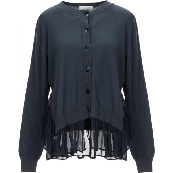 cardigan Vicolo blu tinta unita