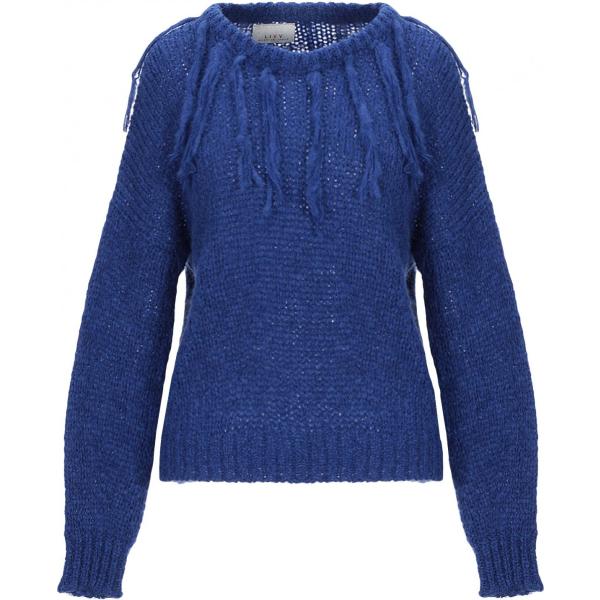 pullover Livv blu tinta unita