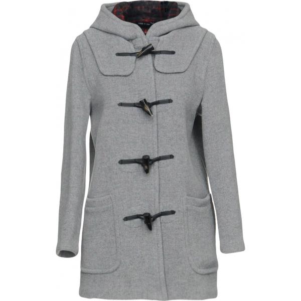 Cappotto collo tondo a maniche lunghe interno sfoderato in flanella tinta unita Gloverall tinta unita