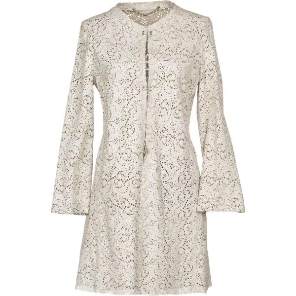 Soprabito collo tondo a maniche lunghe interno sfoderato in pelle sintetica tinta unita B&W tinta unita