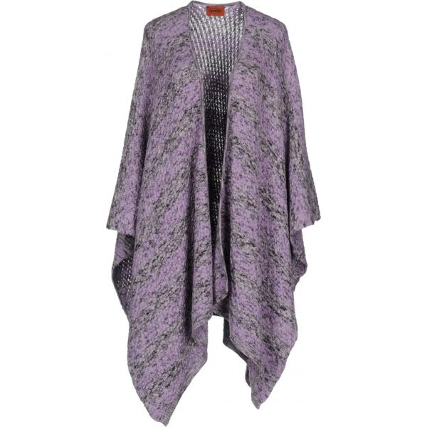 Mantella melange lavorato a maglia scollatura profonda interno sfoderato tinta unita Missoni tinta unita