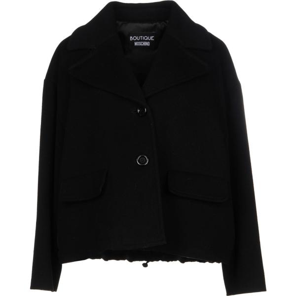 Cappotto collo con revers a maniche lunghe interno foderato in tessuto tecnico tinta unita Boutique Moschino tinta unita