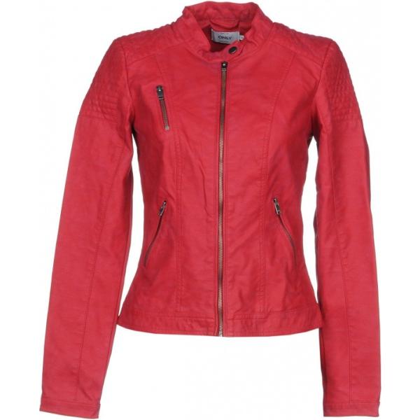 Giubbotto collo coreana a maniche lunghe con zip interno foderato in pelle sintetica tinta unita Only tinta unita