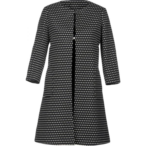 Soprabito a pois collo tondo a maniche lunghe interno foderato jacquard Annie P. a pois