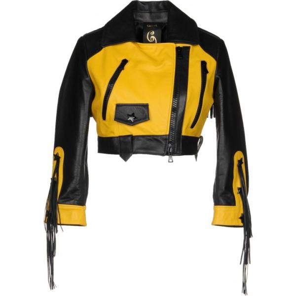 Giubbotto fantasia con frange collo classico a maniche lunghe con zip interno foderato monopetto Chiara D. multicolore