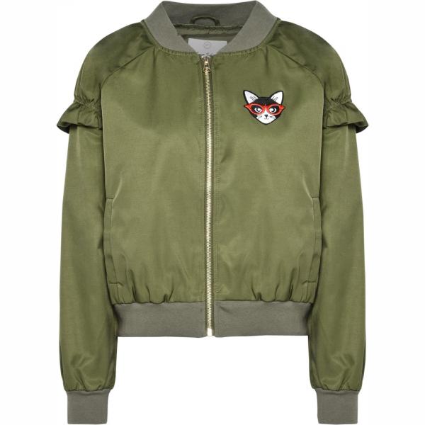 Giubbotto contrasto collo tondo a maniche lunghe con zip interno foderato tinta unita George J. Love tinta unita