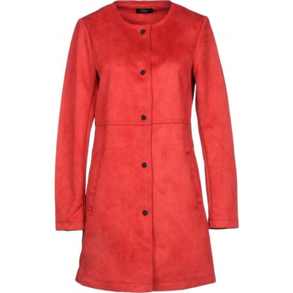 Soprabito effetto scamosciato collo tondo a maniche lunghe interno sfoderato tinta unita Only tinta unita