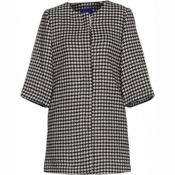 Cappotto fantasia multicolore collo tondo interno foderato monopetto Anonyme Designers multicolore