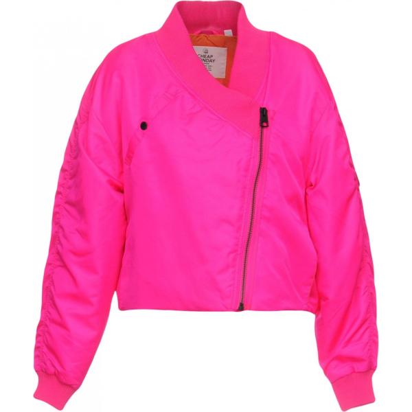 Giubbotto collo tondo a maniche lunghe con zip interno imbottito in tessuto tecnico tinta unita Cheap Monday tinta unita